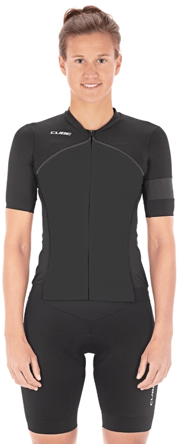 CUBE BLACKLINE WS Maillot manches courtes noir