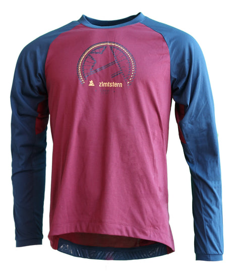 Zimtstern PureFlowz Shirt LS Homme Windsor Wine/French Navy