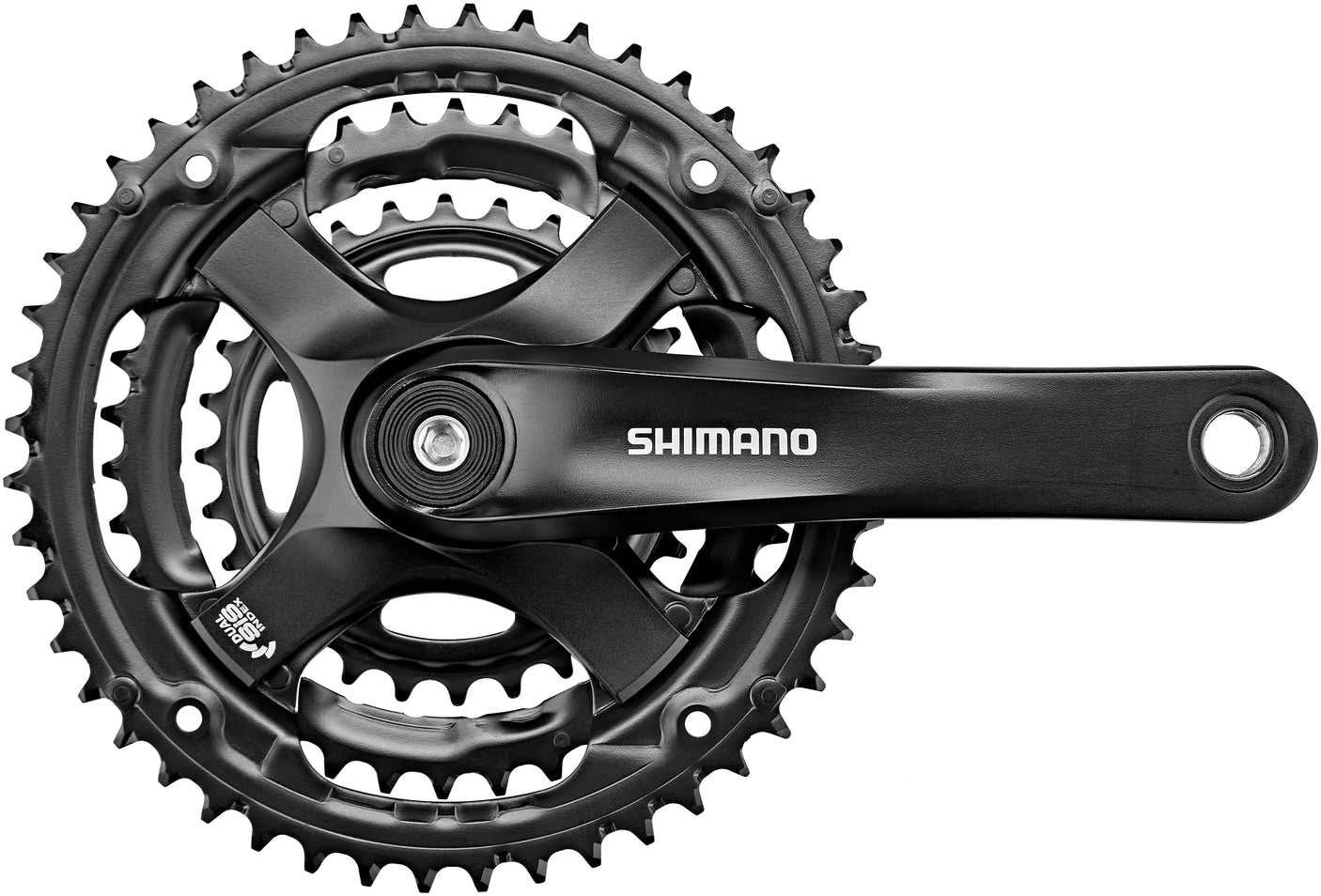 Shimano FC-TY501 pédalier 6/7/8 vitesses 48-38-28 dents noir