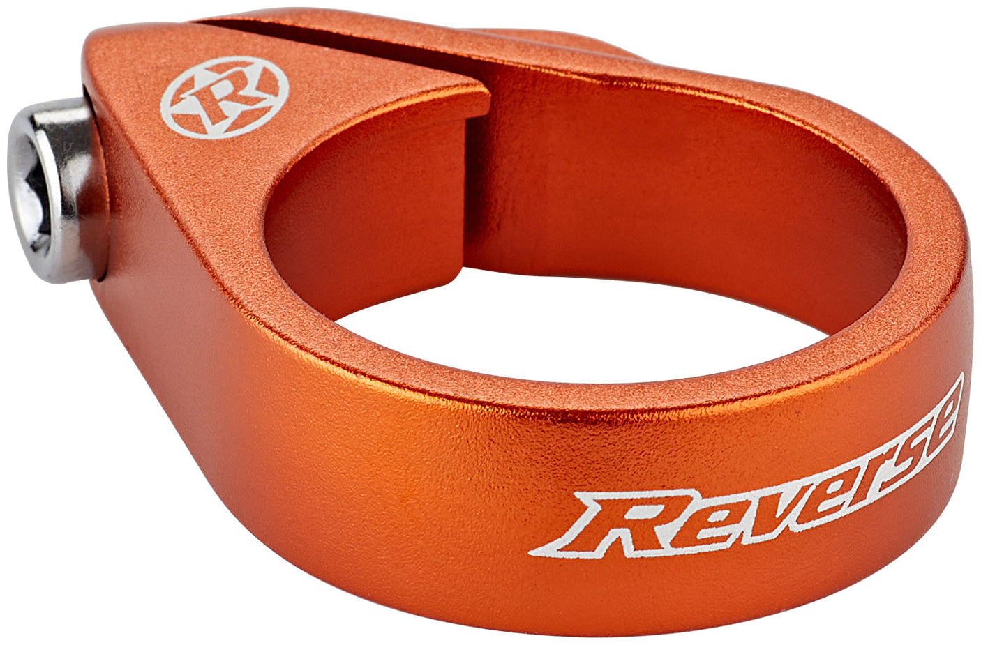 Reverse collier de selle à boulon Ø34,9mm orange