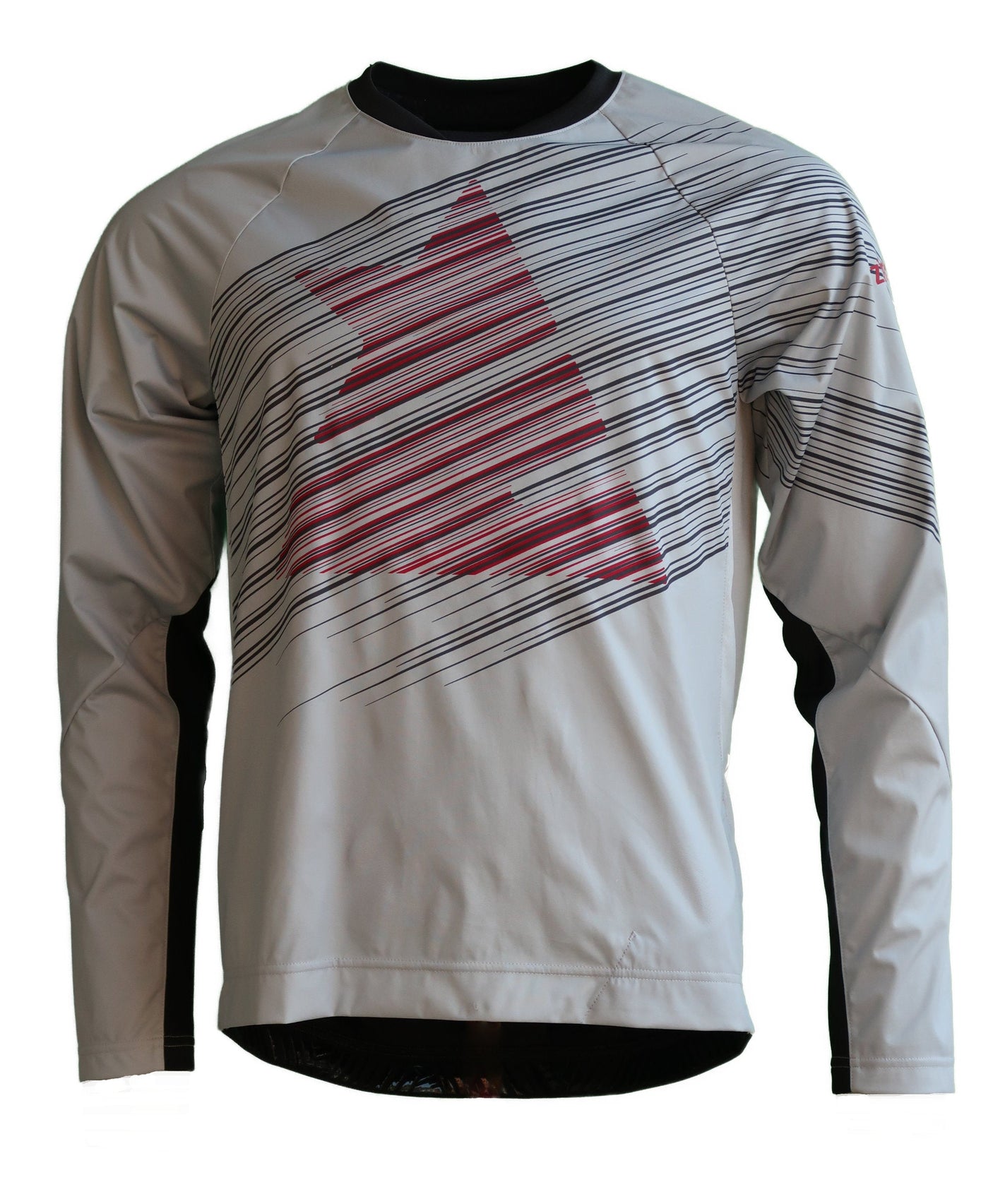 Zimtstern ProTechZonez Shirt LS Homme Glacier Grey/Pirate Black
