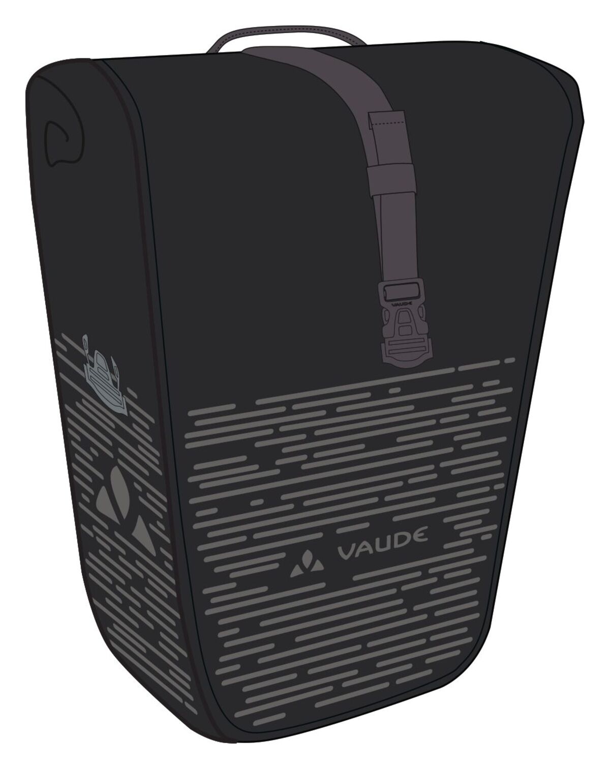 VAUDE Aqua Back Luminum II Sacoche arrière noire