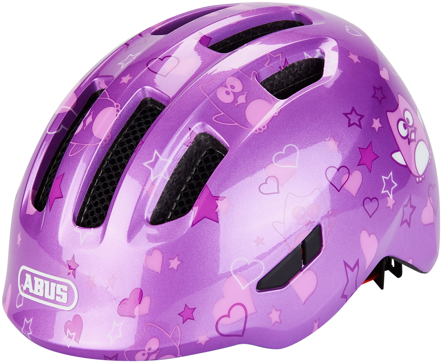 Casque ABUS Smiley 3.0 Kids étoile violette