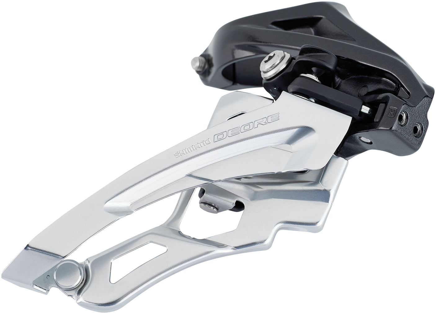 Shimano Deore VTT FD-M6000 dérailleur avant 3x10 vitesses Side Swing collier haut noir/argenté