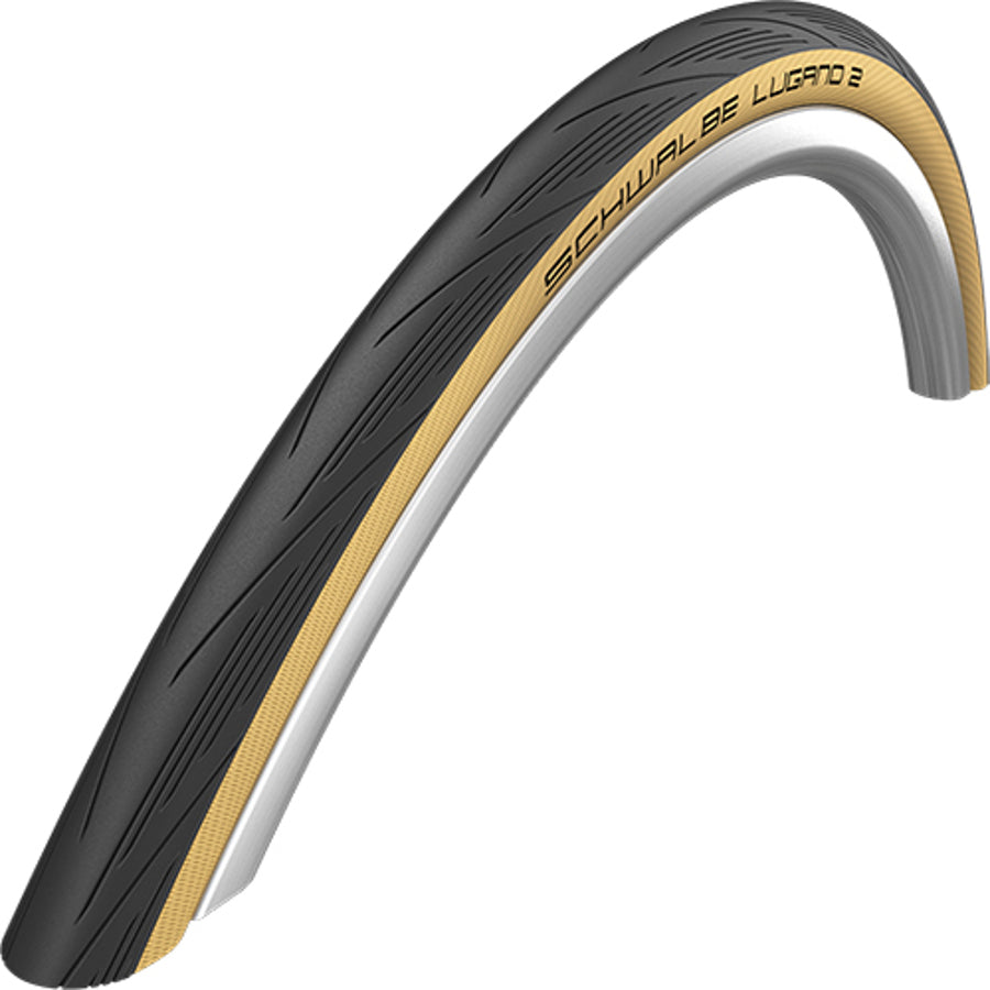 Schwalbe Lugano 2 K-Guard pneu à tringle rigide 700x25C Classic-Skin noir