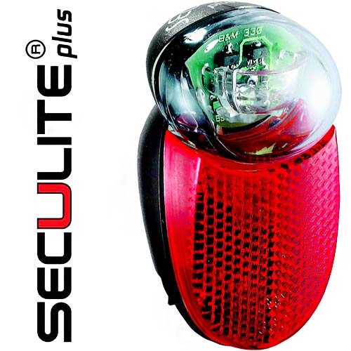 Busch + Müller Seculite Plus feu arrière dynamo rouge/noir