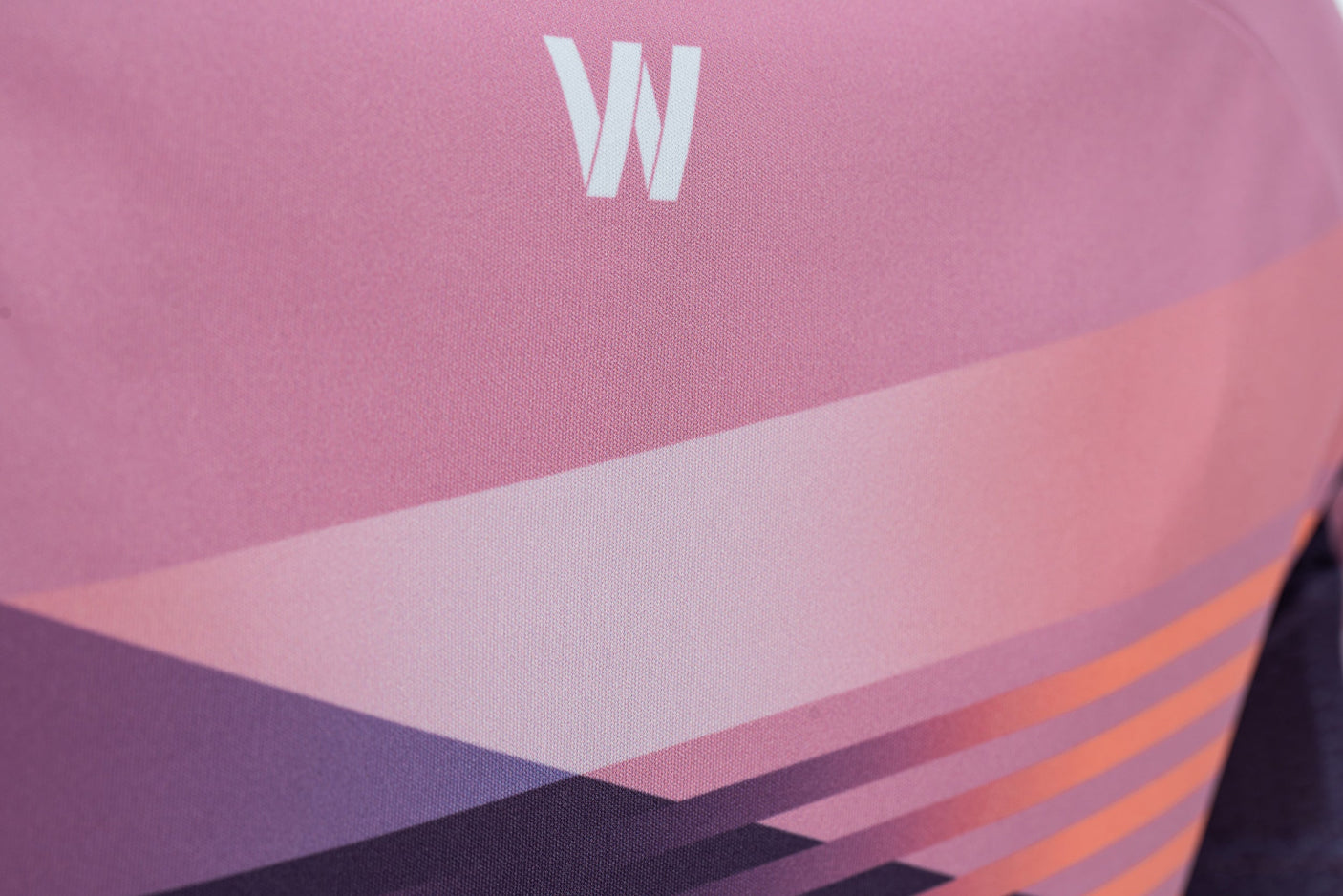 CUBE TEAMLINE WS Maillot col rond manches courtes violet´n´rose