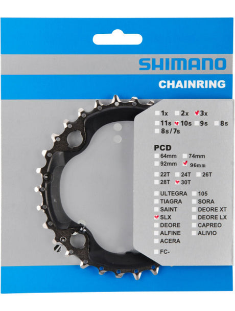 Shimano SLX FC-M672/FC-M622 plateau de chaîne AN 96mm noir