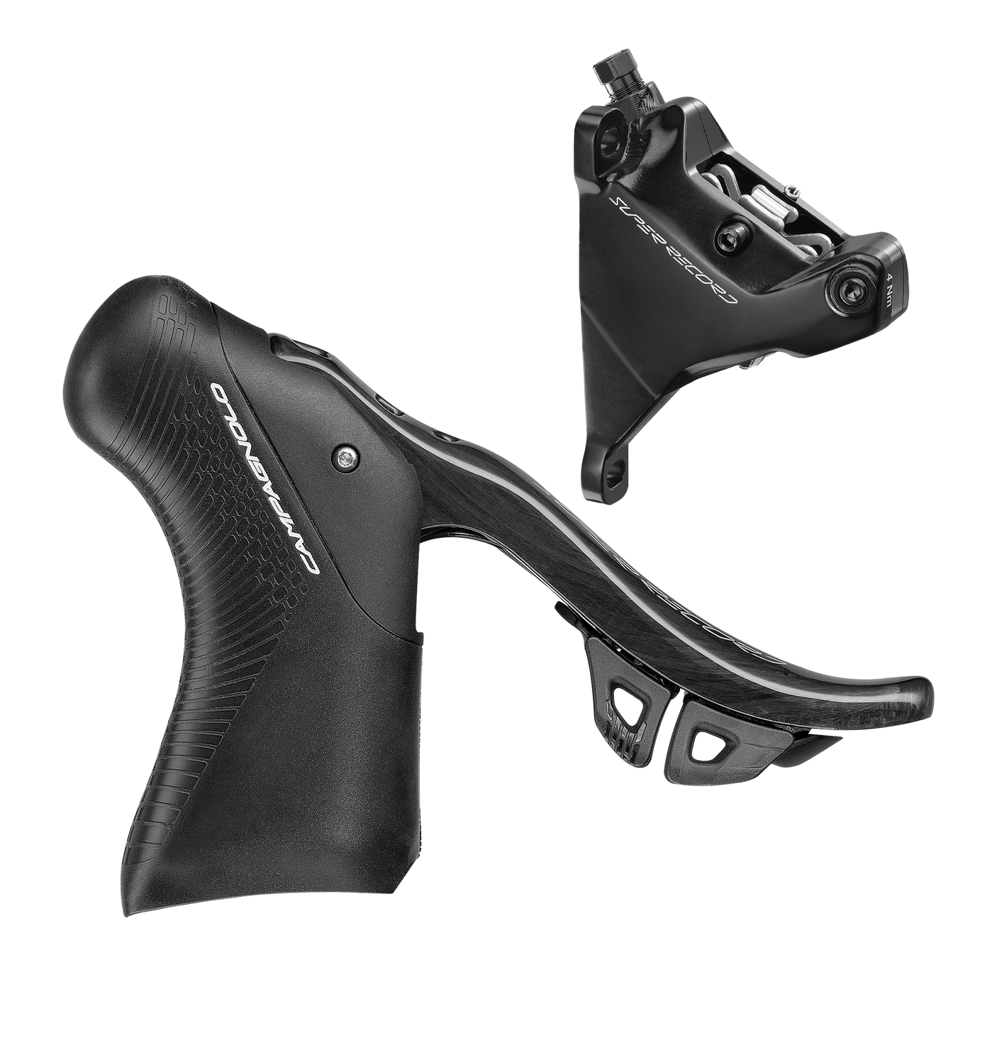 Levier de frein/changement de vitesse Campagnolo Super Record gauche Ø160mm incl. étrier de frein avant