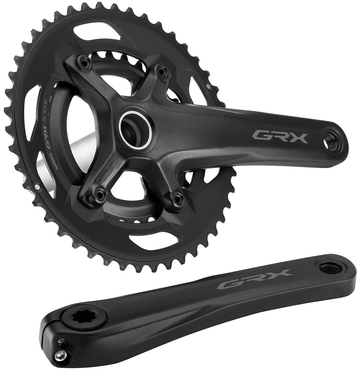 Shimano GRX FC-RX600 pédalier 2x10 vitesses 46-30 dents noir