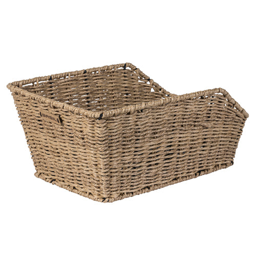 Basil Centro Panier arrière en rotin beige