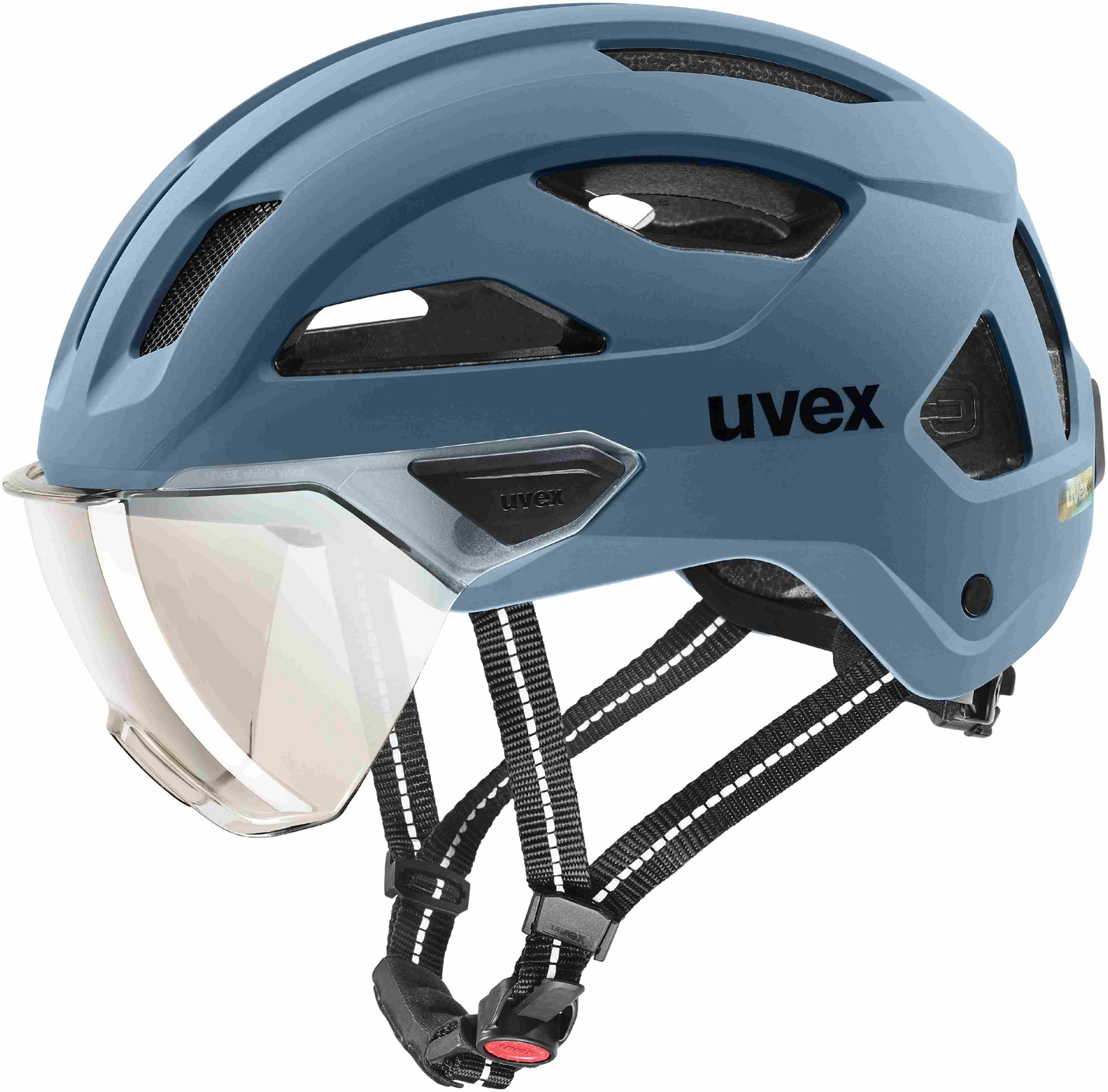 uvex Stride Visor Casque ville Stone Blue Mat