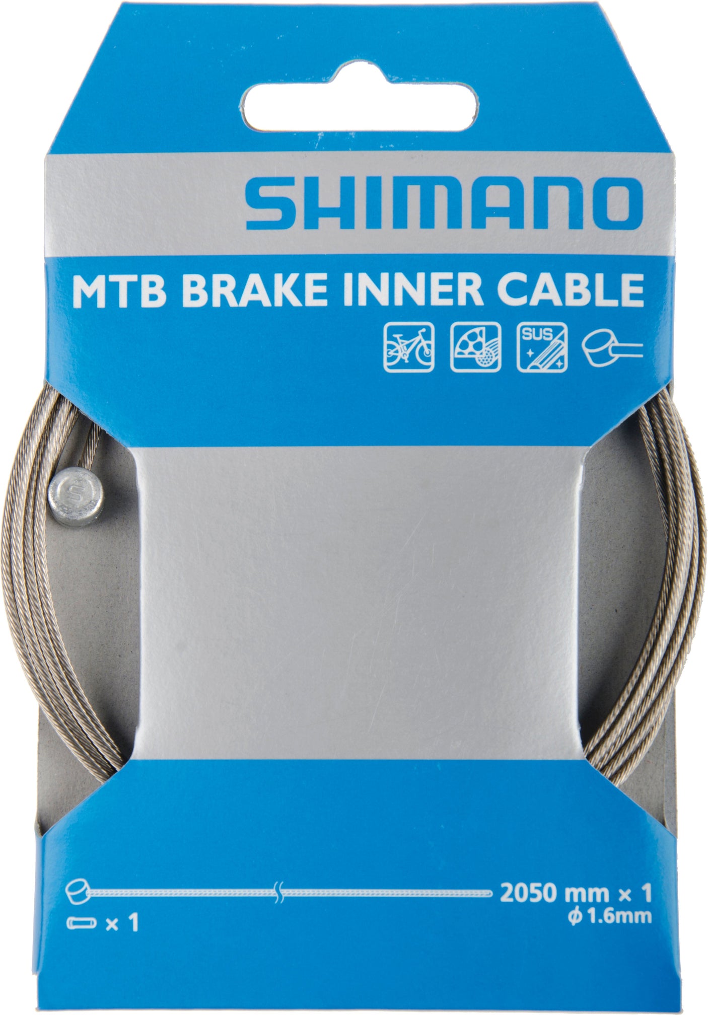 Shimano câble de frein VTT acier inoxydable gris