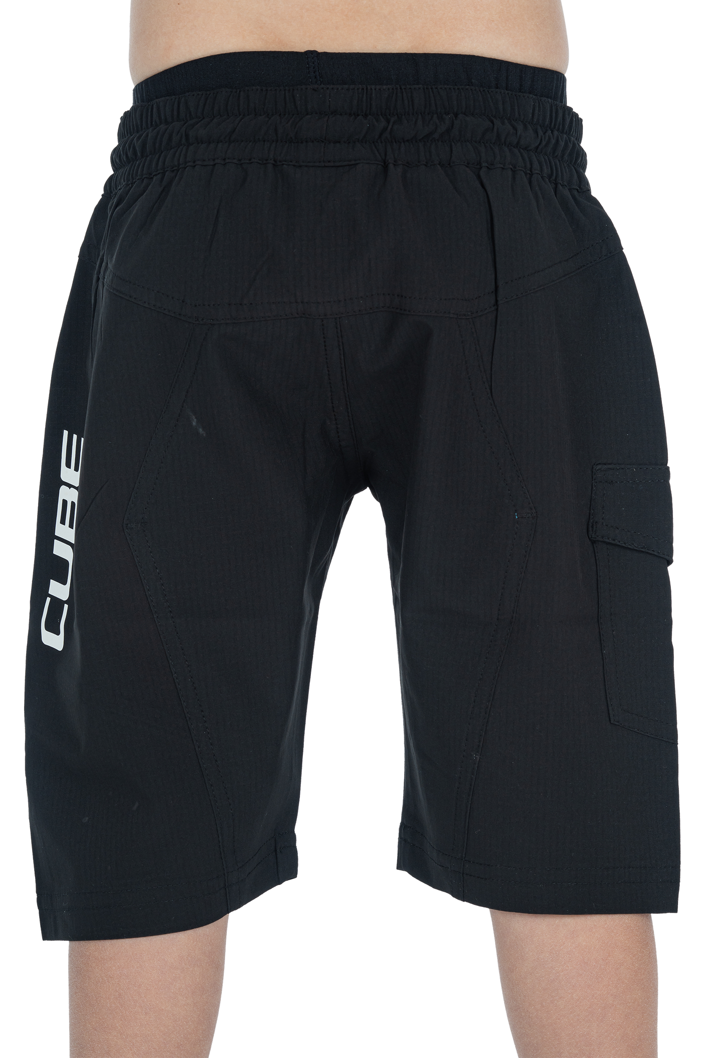 CUBE TEAMLINE Baggy Shorts ROOKIE avec cuissard intégré black´n´white