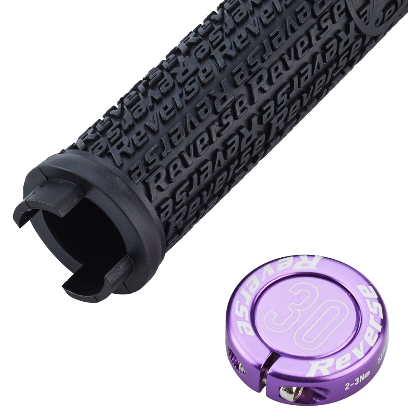 Reverse Stamp Lock On poignées noir/violet