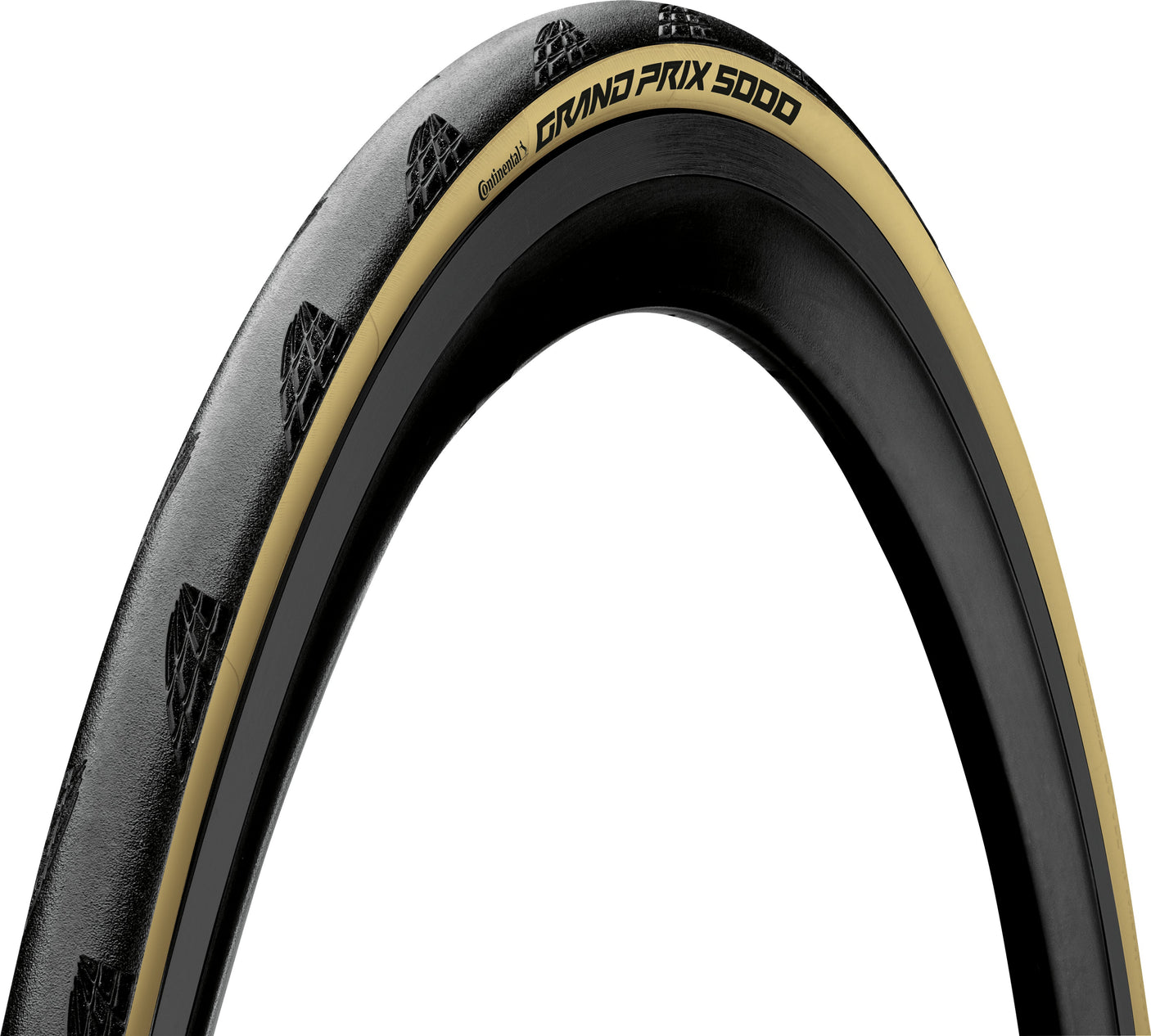 Continental GrandPrix 5000 pneu pliant 28x1.00" Cream Skinwall noir/beige
