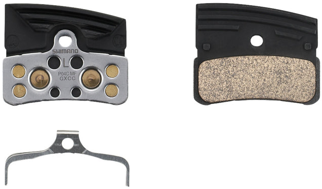 Plaquette de frein à disque Shimano P04C-MF, métal avec ailettes de refroidissement