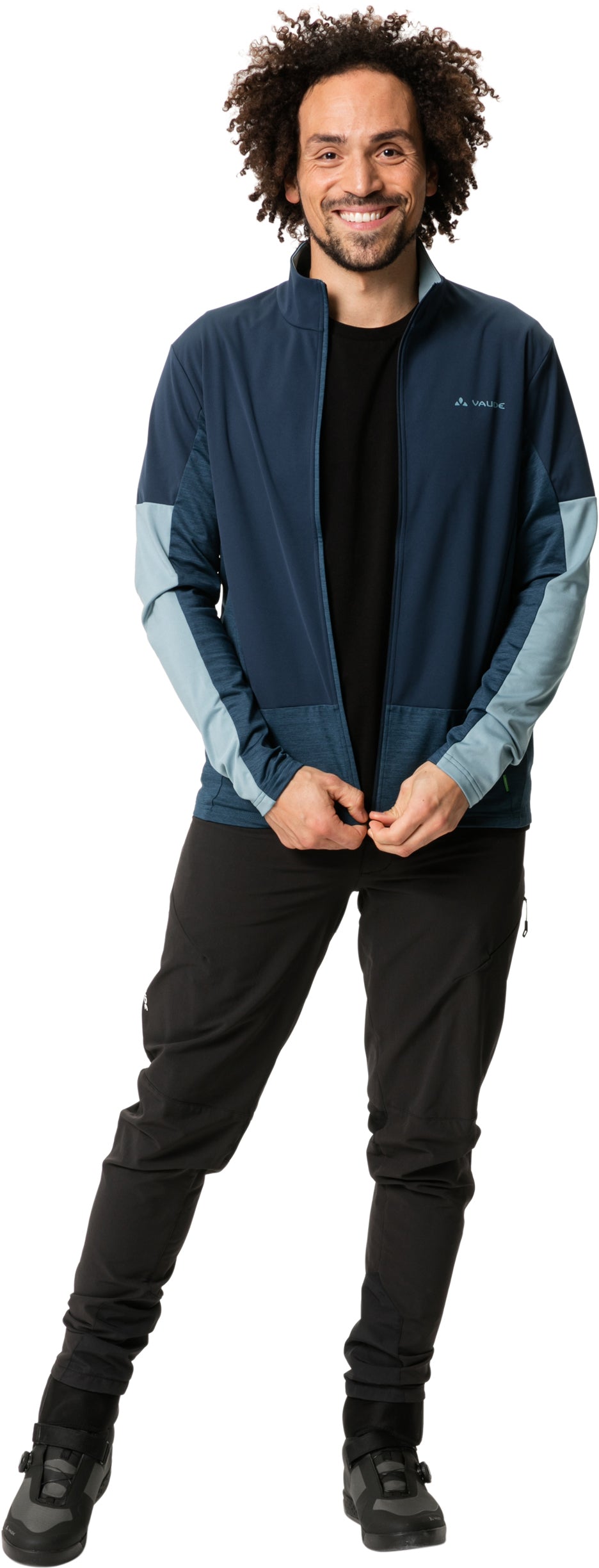 VAUDE All Year Moab T-shirt à fermeture éclair intégrale pour homme bleu