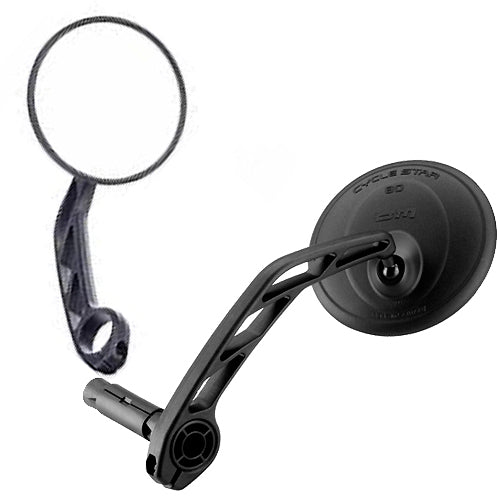 Busch + Müller Cycle-Star 80/6 Rétroviseur pour vélos électriques, tige longue