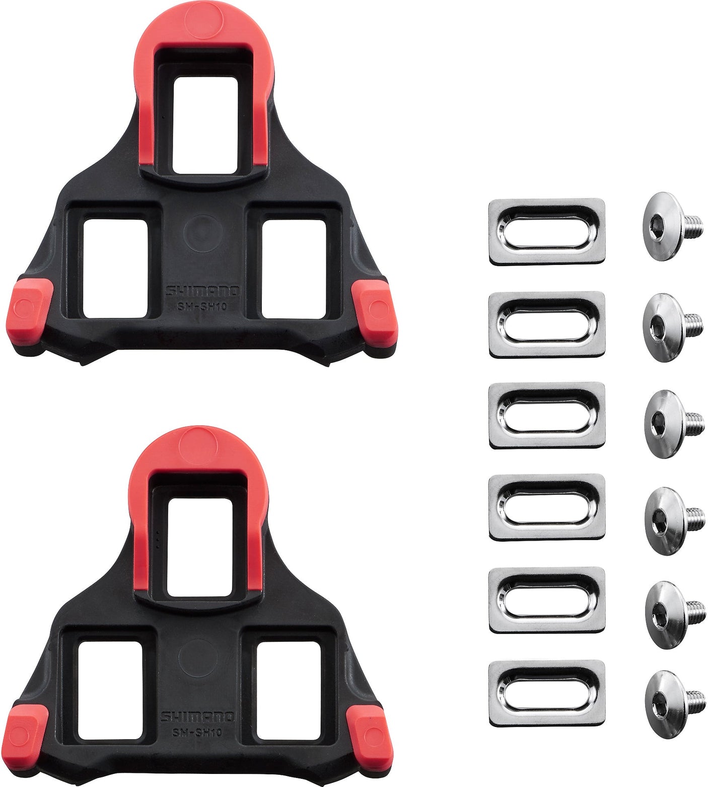 Shimano SM-SH10 Kit de cales pour pédales SPD-SL rouge/noir