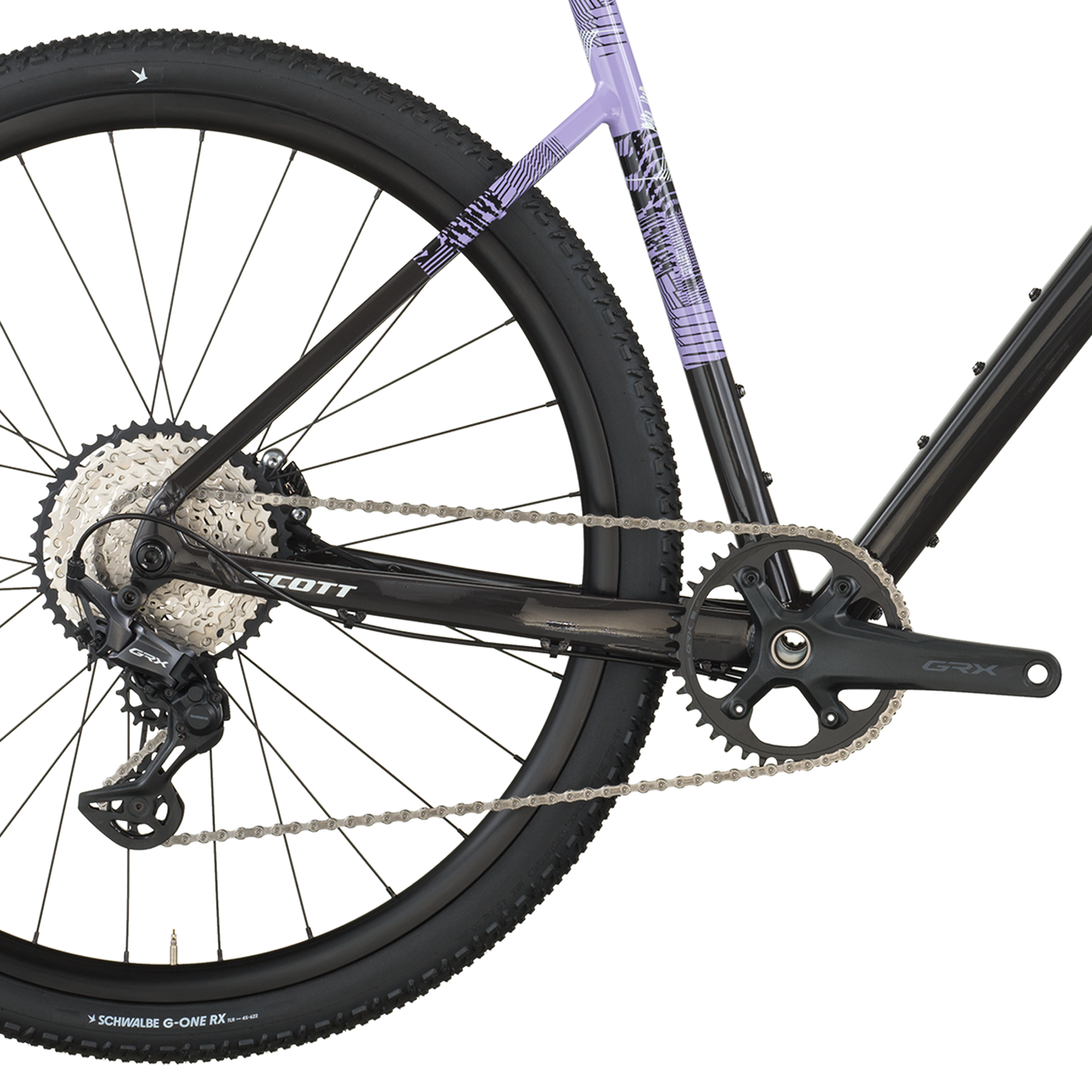 Scott Speedster Gravel 10 carbone noir/tulipe pourpre