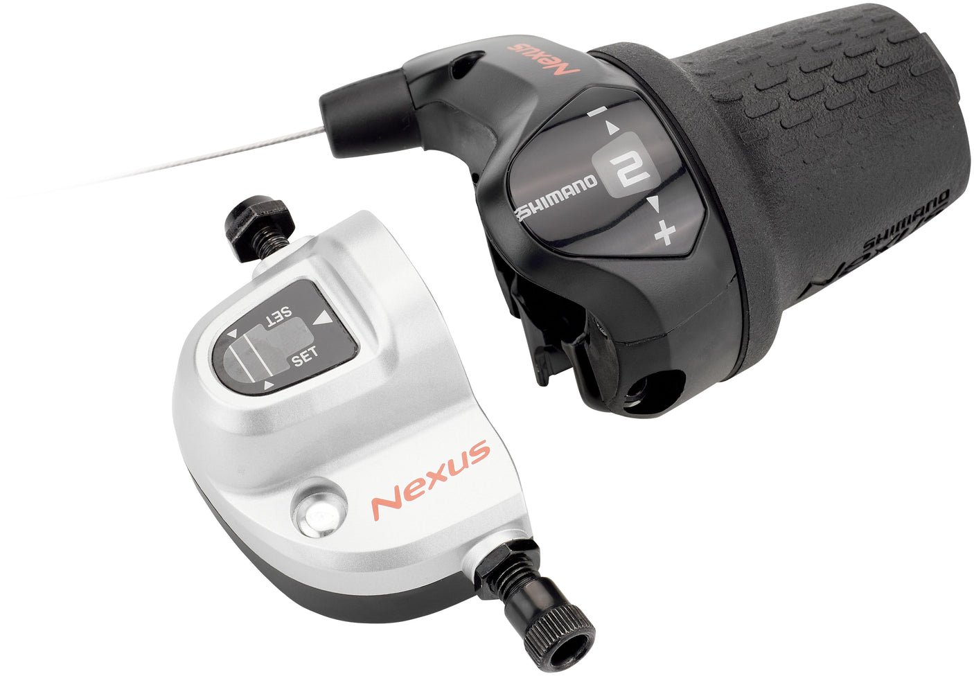 Shimano Nexus SL-3S42 Poignée tournante 3 vitesses droite Poignée longue noire