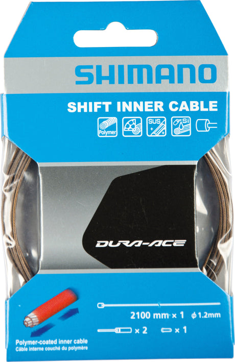 Shimano Dura-Ace câble de dérailleur revêtu de polymère gris