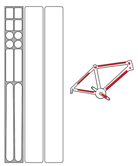 Zefal Skin Armor Set L film de protection cadre 14 autocollants