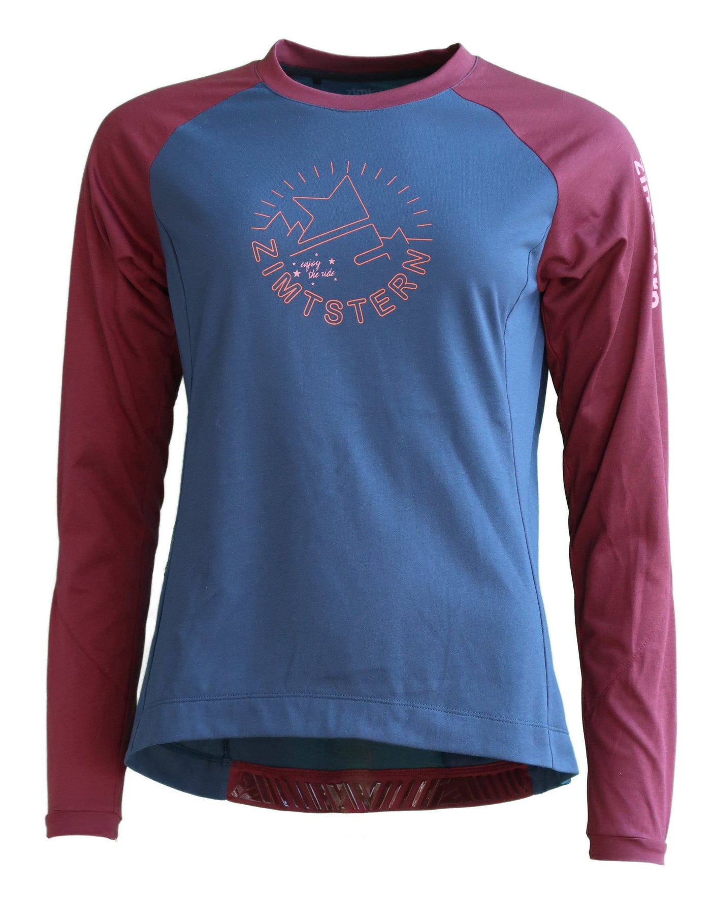 Zimtstern PureFlowz Shirt LS Femmes French Navy/Windsor Wine