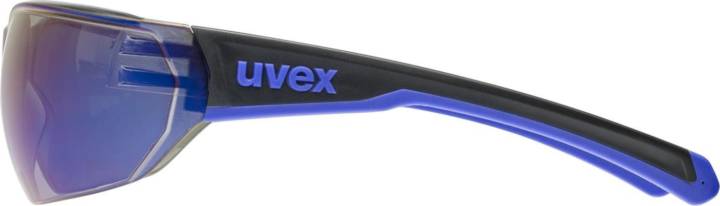 uvex Equate lunettes de vélo Noir-Bleu Mat / Miroir Bleu