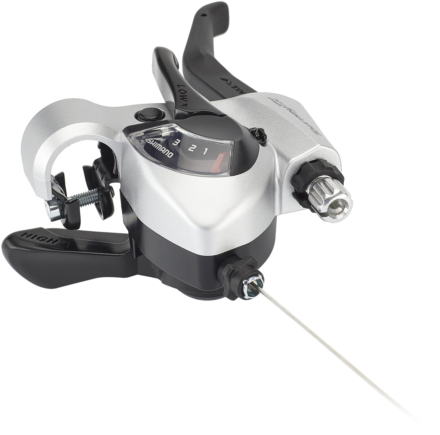 Shimano Tourney TX ST-TX800 Levier de changement/de frein pour V-Brake gauche 3 vitesses argenté