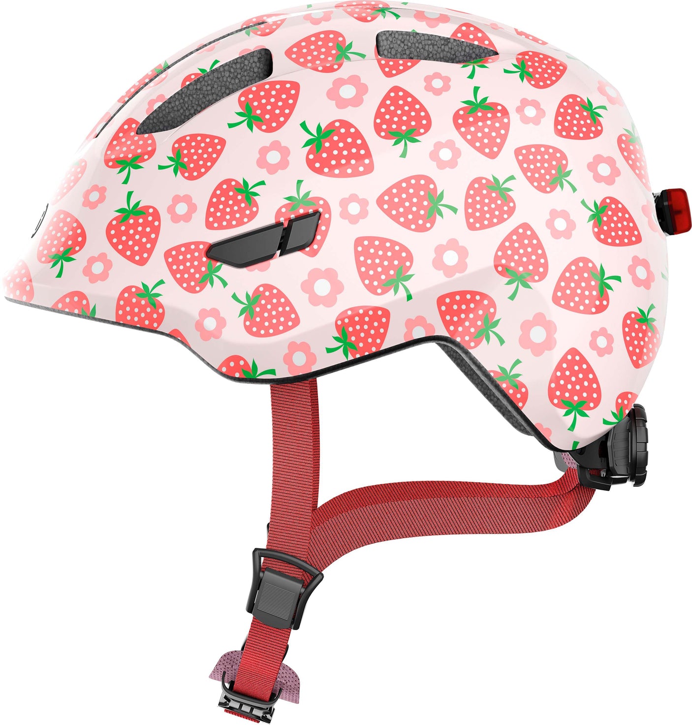 ABUS Smiley 3.0 LED Casque Enfants rose fraise