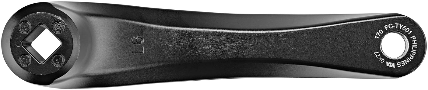 Shimano FC-TY501 pédalier 6/7/8 vitesses 48-38-28 dents noir