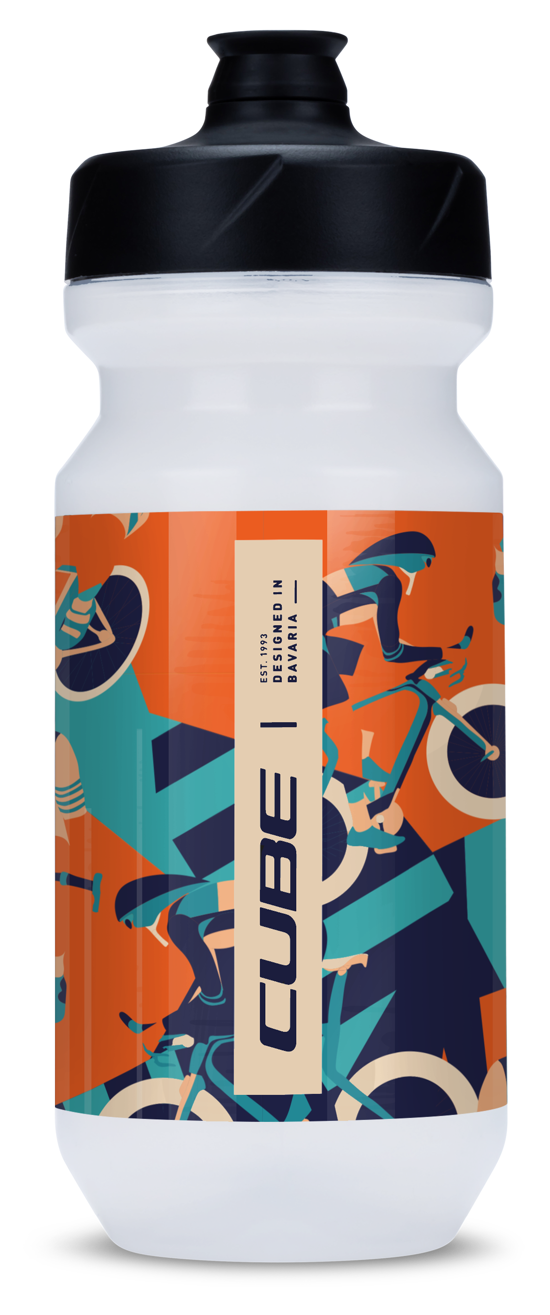 CUBE Bouteille d'eau Flow 500 blue´n´orange