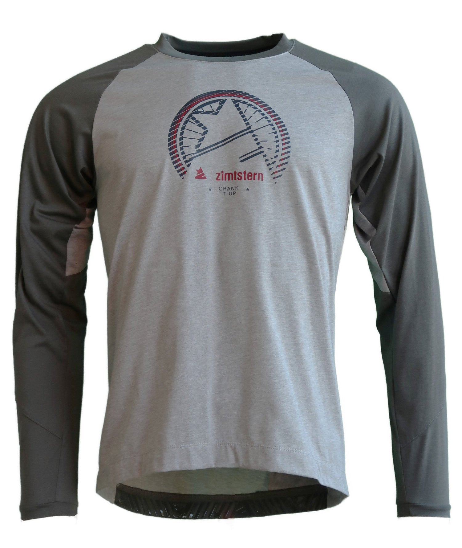 Zimtstern PureFlowz Shirt LS Homme Glacier Grey Melange/Gun Metal