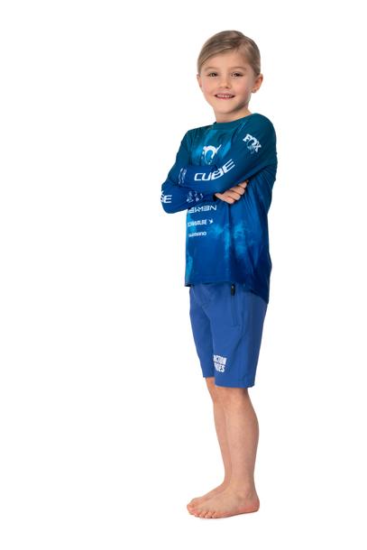 Cube Maillot VTT ROOKIE X Actionteam manches longues blue´n´green