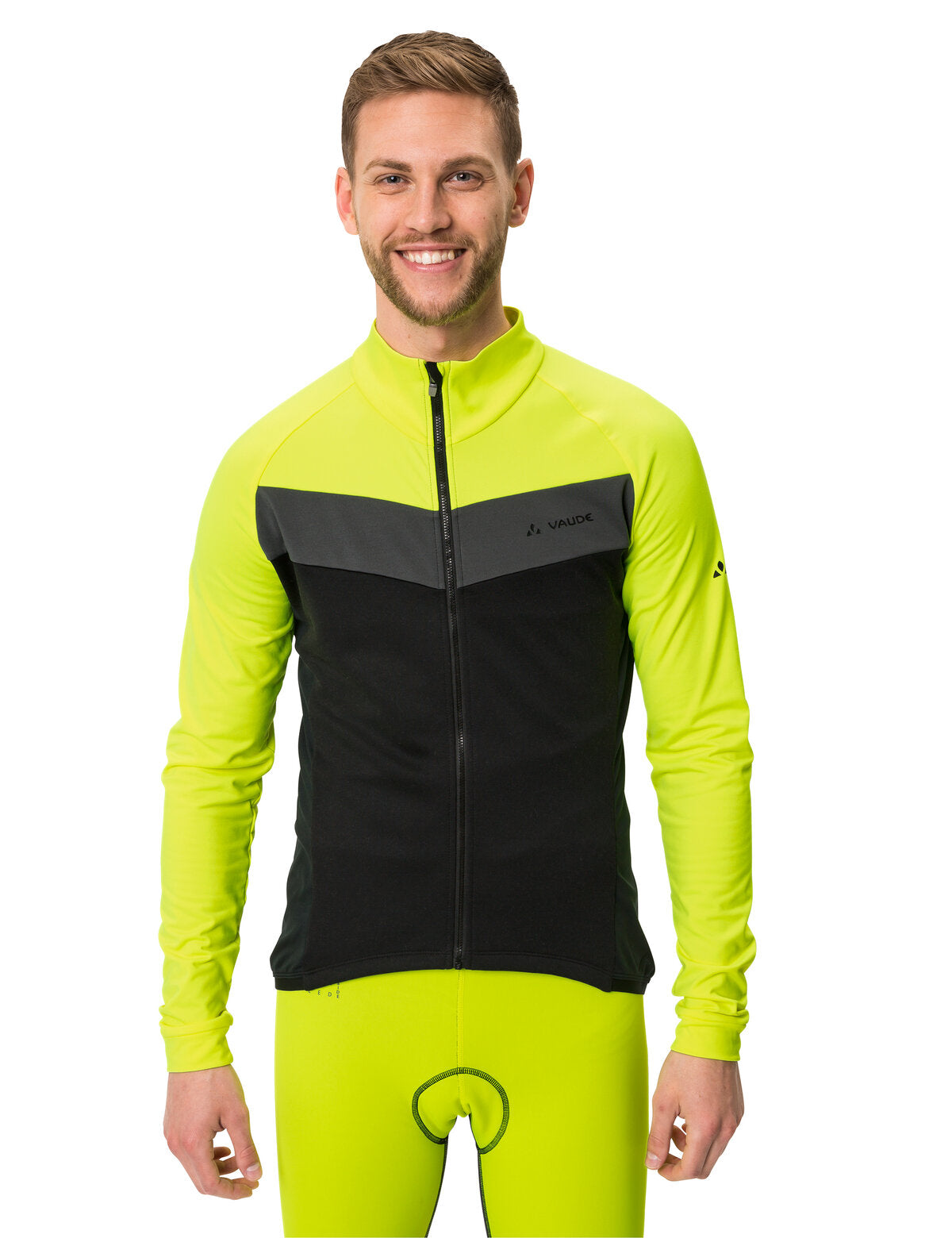 VAUDE Posta LS Tricot homme jaune néon