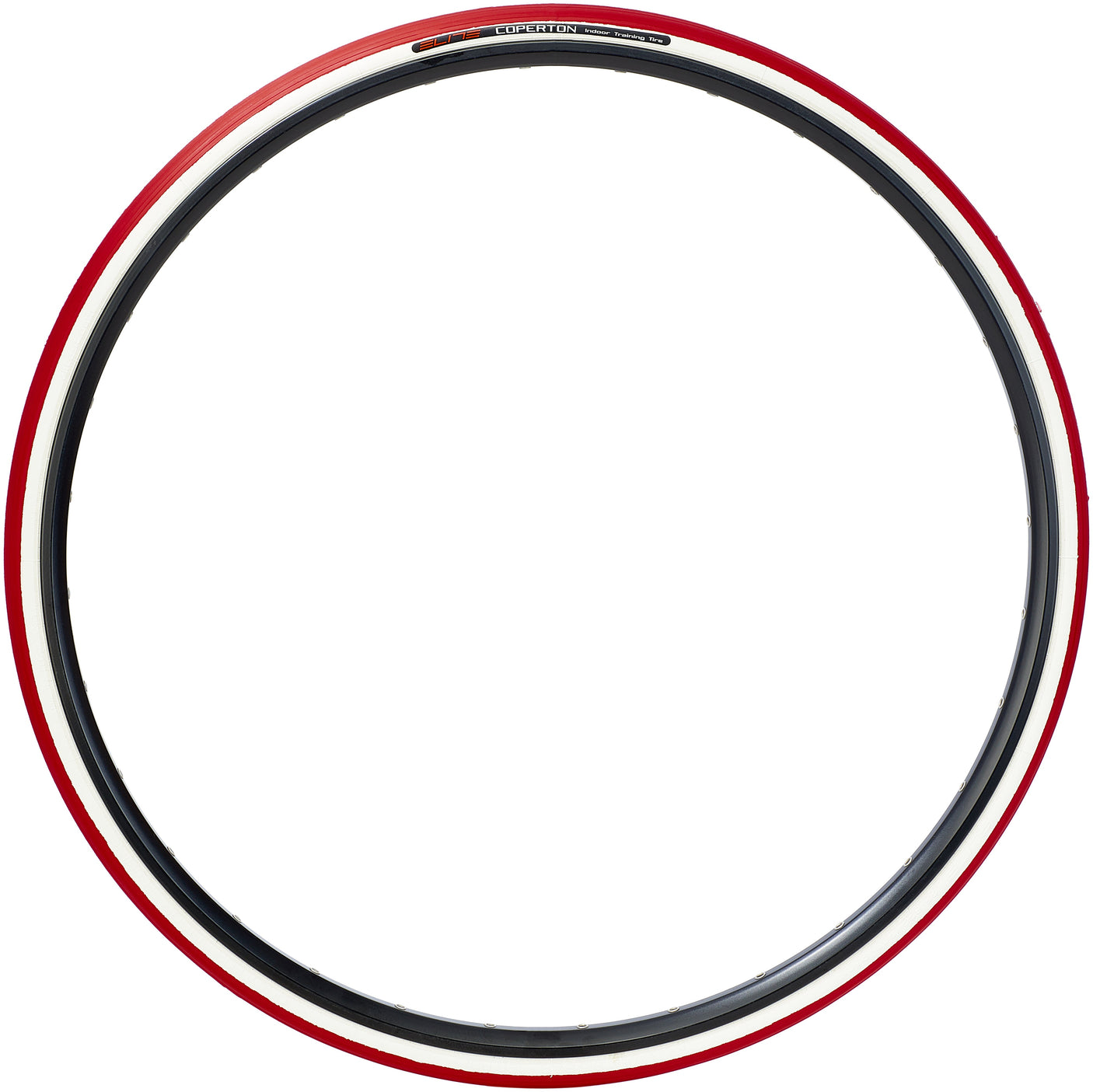 Pneu Elite Coperton 28" pour home trainer rouge
