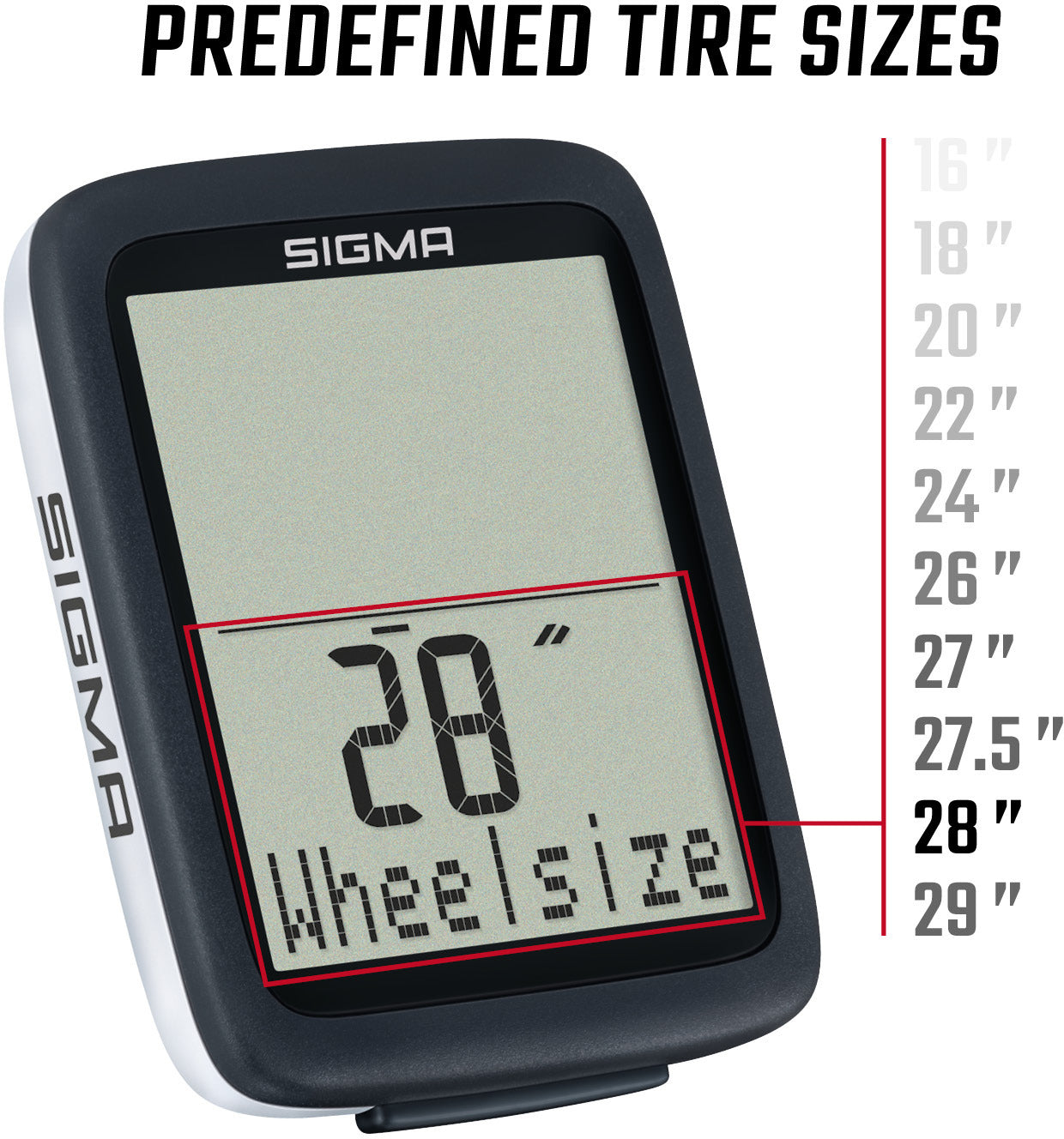 Sigma BC 10.0 ordinateur de vélo filaire
