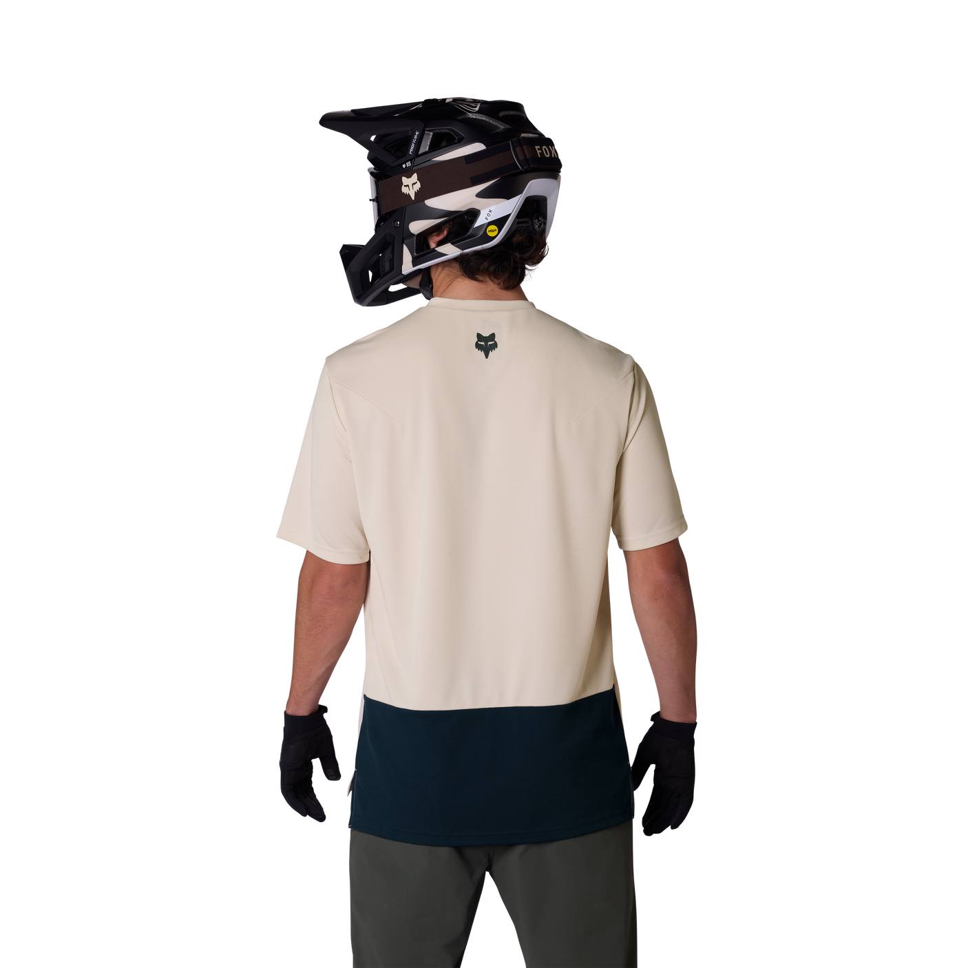 Fox Ranger SS Maillot Wordmark Craie