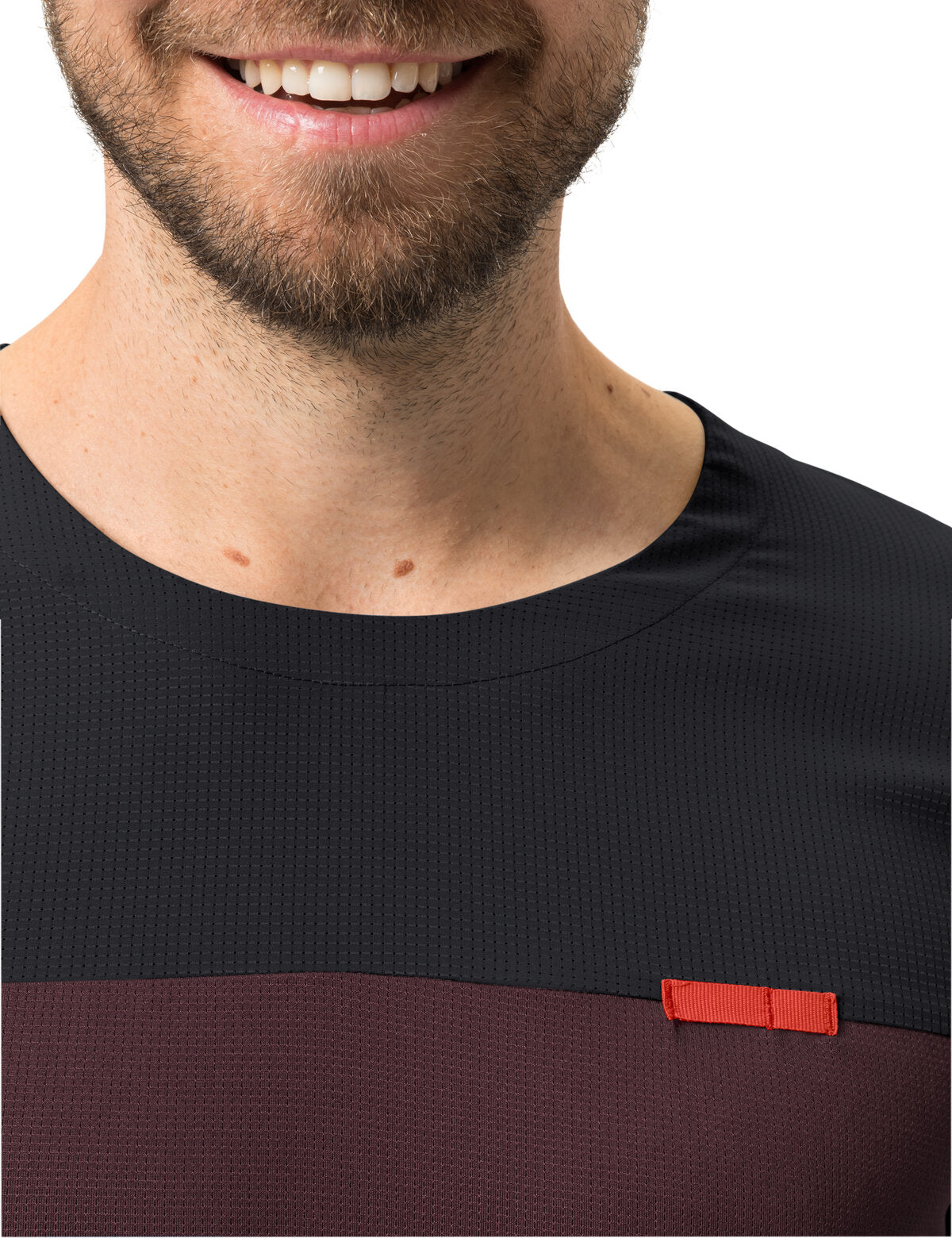 VAUDE Kuro II Maillot manches courtes homme rouge/noir