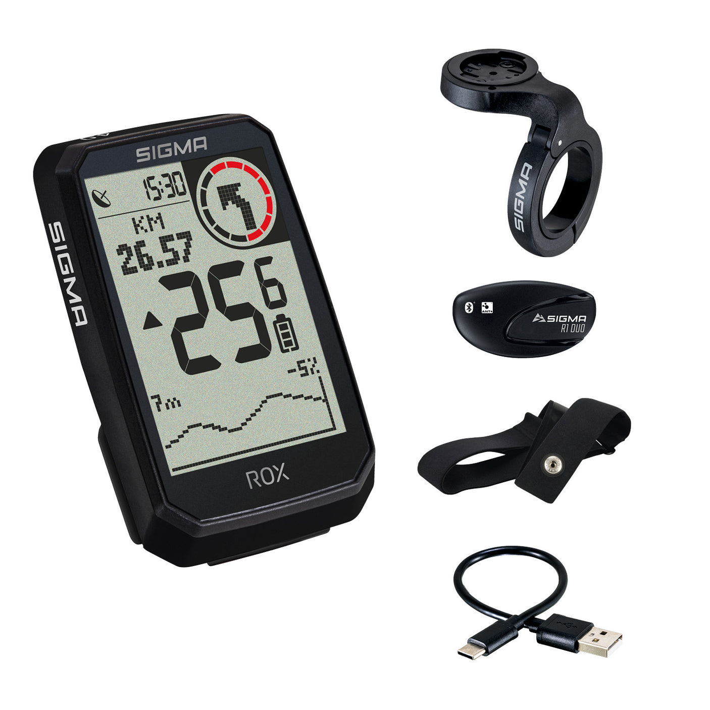 Sigma ROX 4.0 Endurance ordinateur de navigation HR Set noir