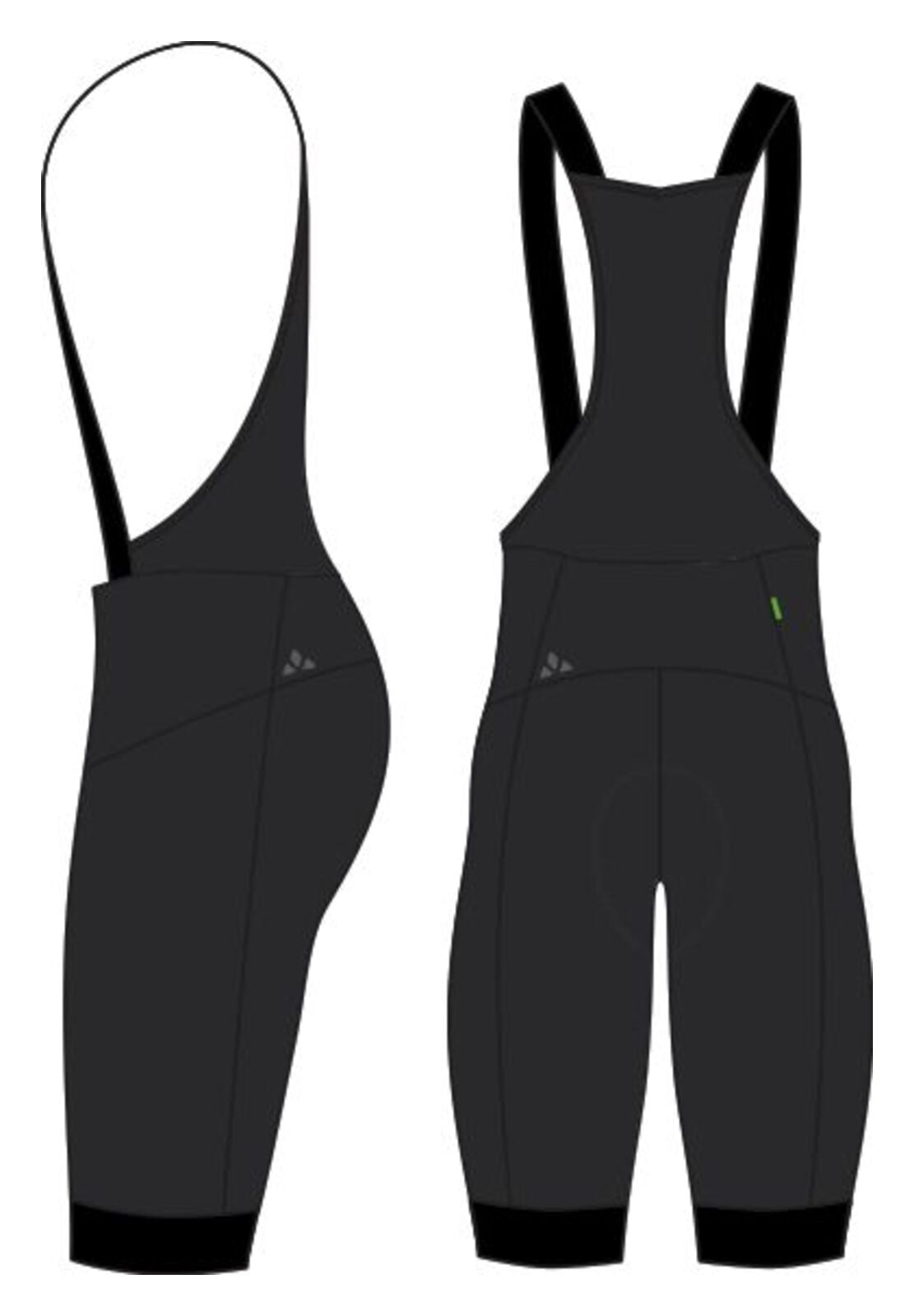 VAUDE Kuro Essential Collants à bretelles homme noir