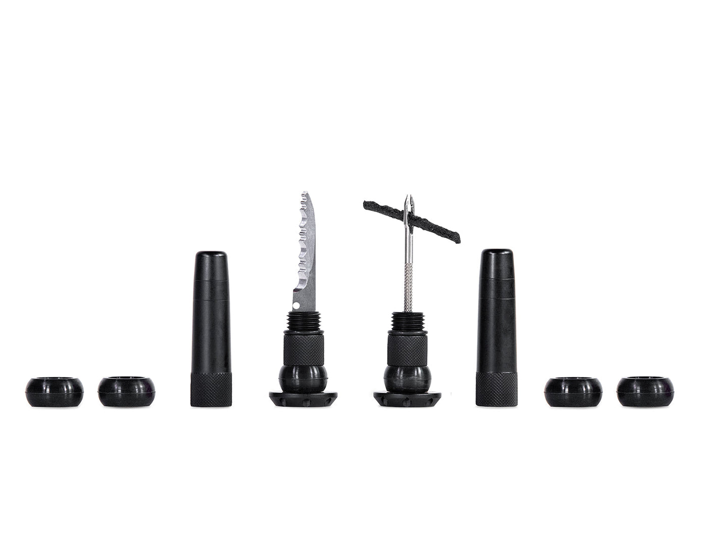 Muc-Off Stealth Tubeless Kit de réparation de bouchons anti-crevaison avec outil noir