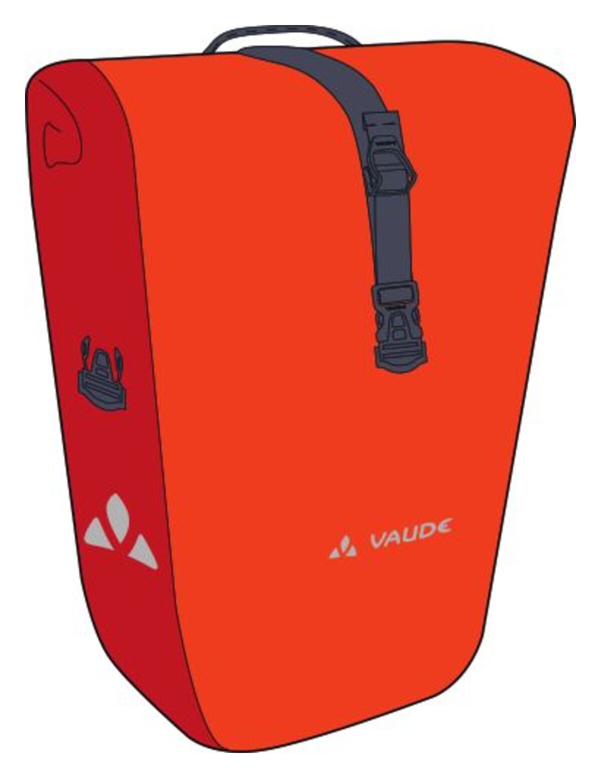 VAUDE Aqua Back sacoche de porte-bagages rouge