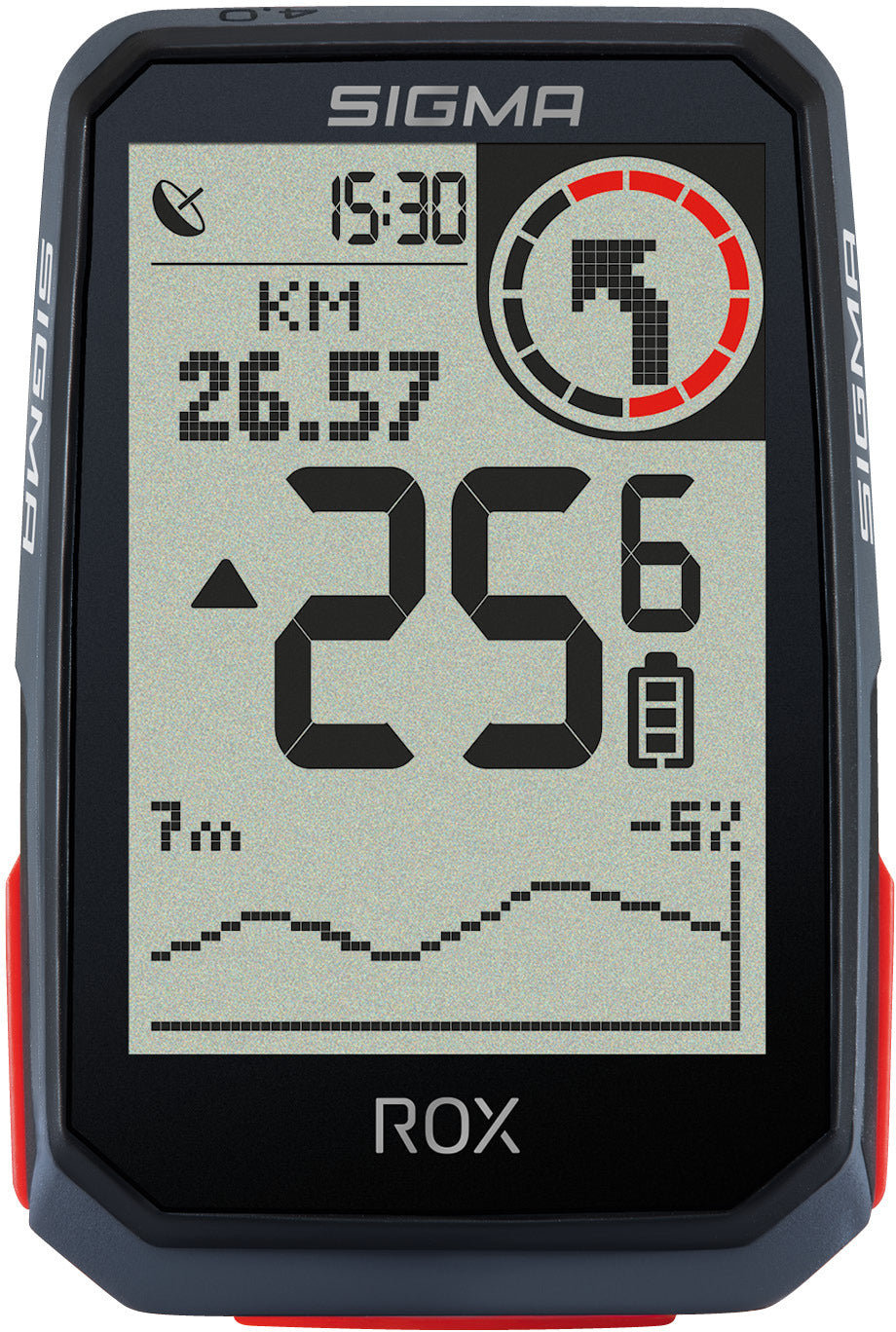 Sigma ROX 4.0 compteur de vélo ensemble incl. support de potence + ceinture cardio noire