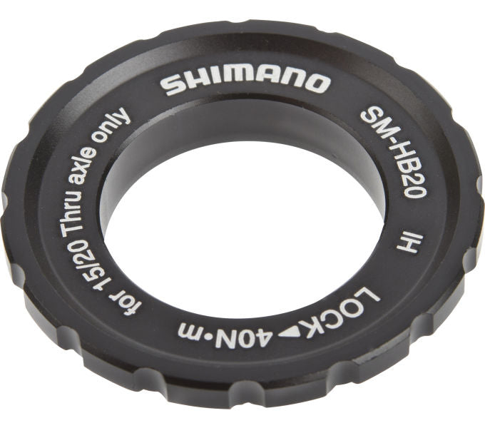 Shimano bague de serrage CENTER-LOCK pour moyeux à axe traversant de 20 mm