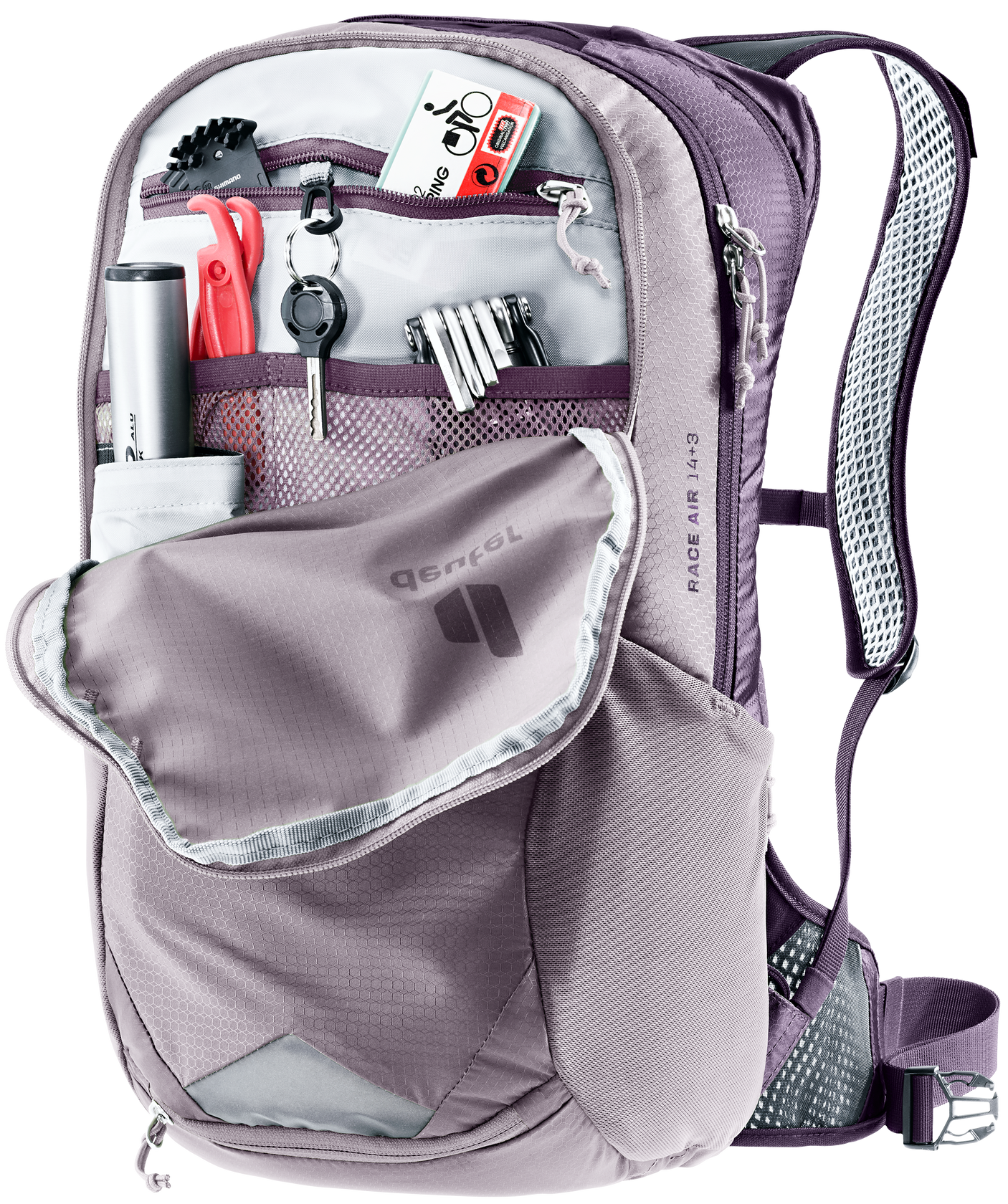 deuter Race Air 14+3 sac à dos vélo lavande-violet