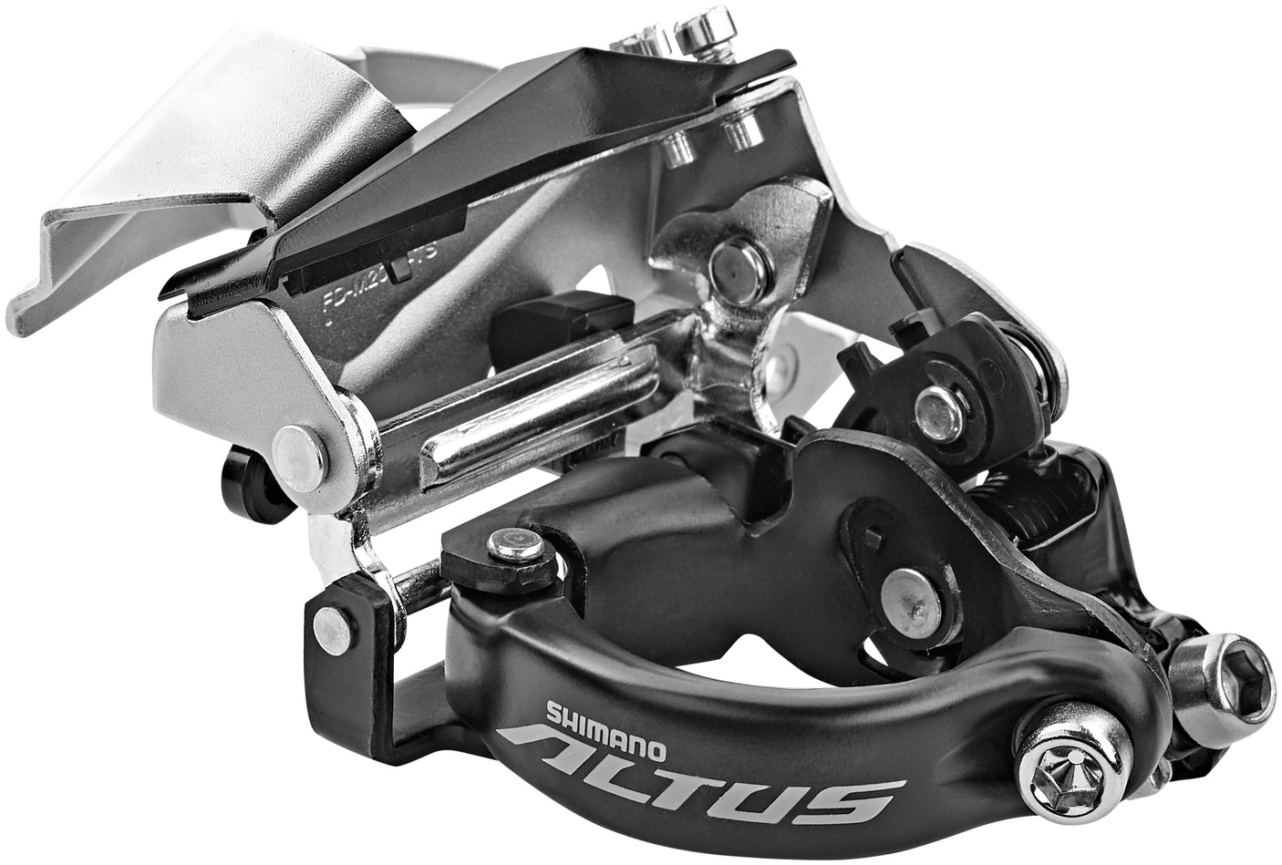 Shimano Altus FD-M2000 dérailleur avant 3x9 vitesses Top Swing collier bas argent/noir