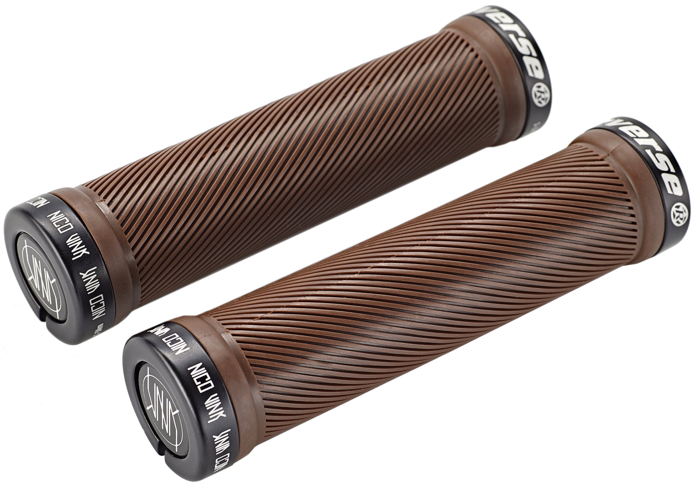 Reverse Nico Vink Signature Series poignées Lock-On Ø30x130mm marron/noir